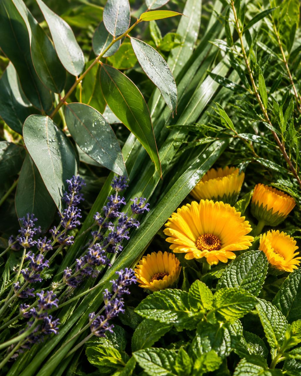 Fresh botanicals used across the Mosquitan range
